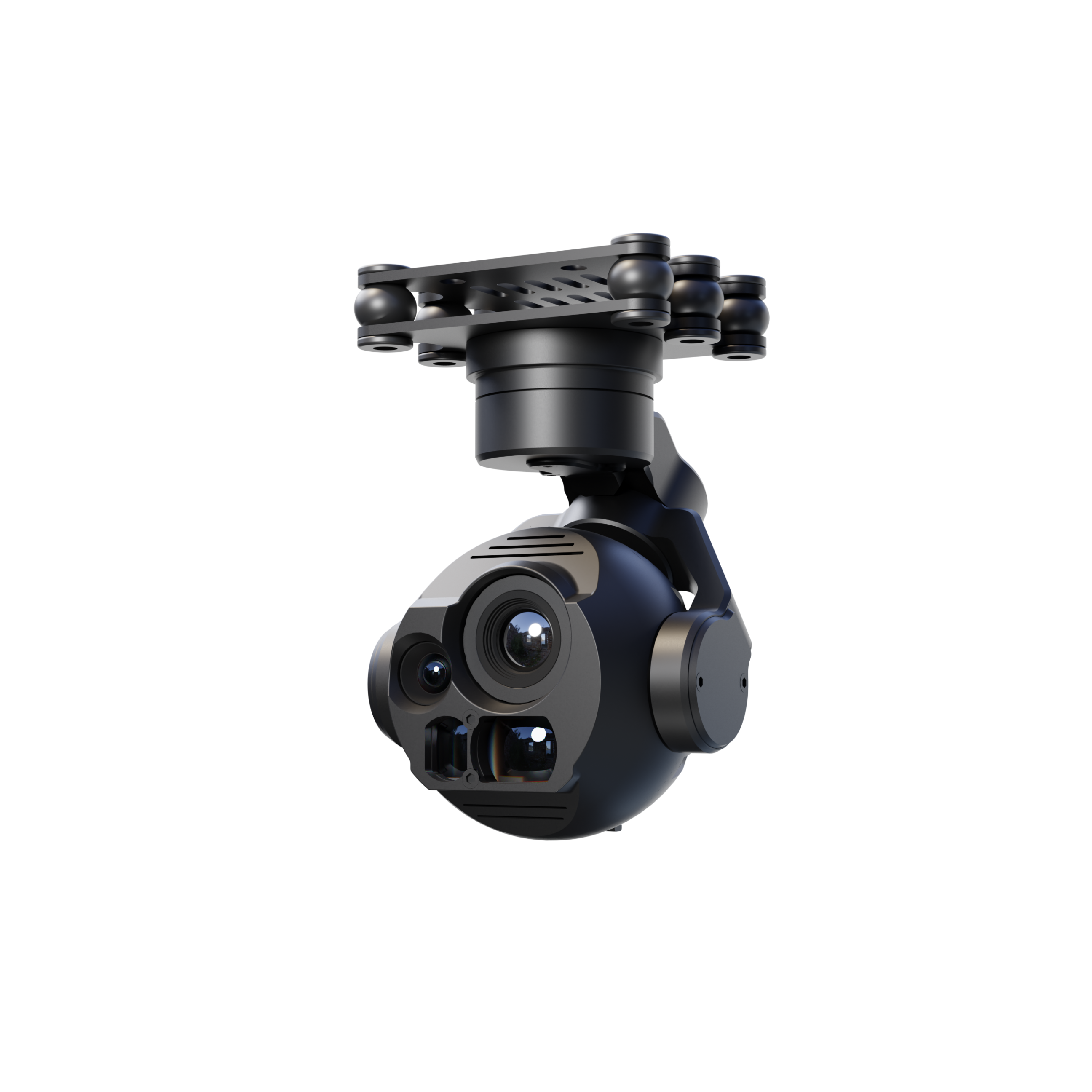 3-Axis PTZ Gimbal Camera-30X Digital Zoom and Thermal Dual Sensors and Laser - Unmanned RC