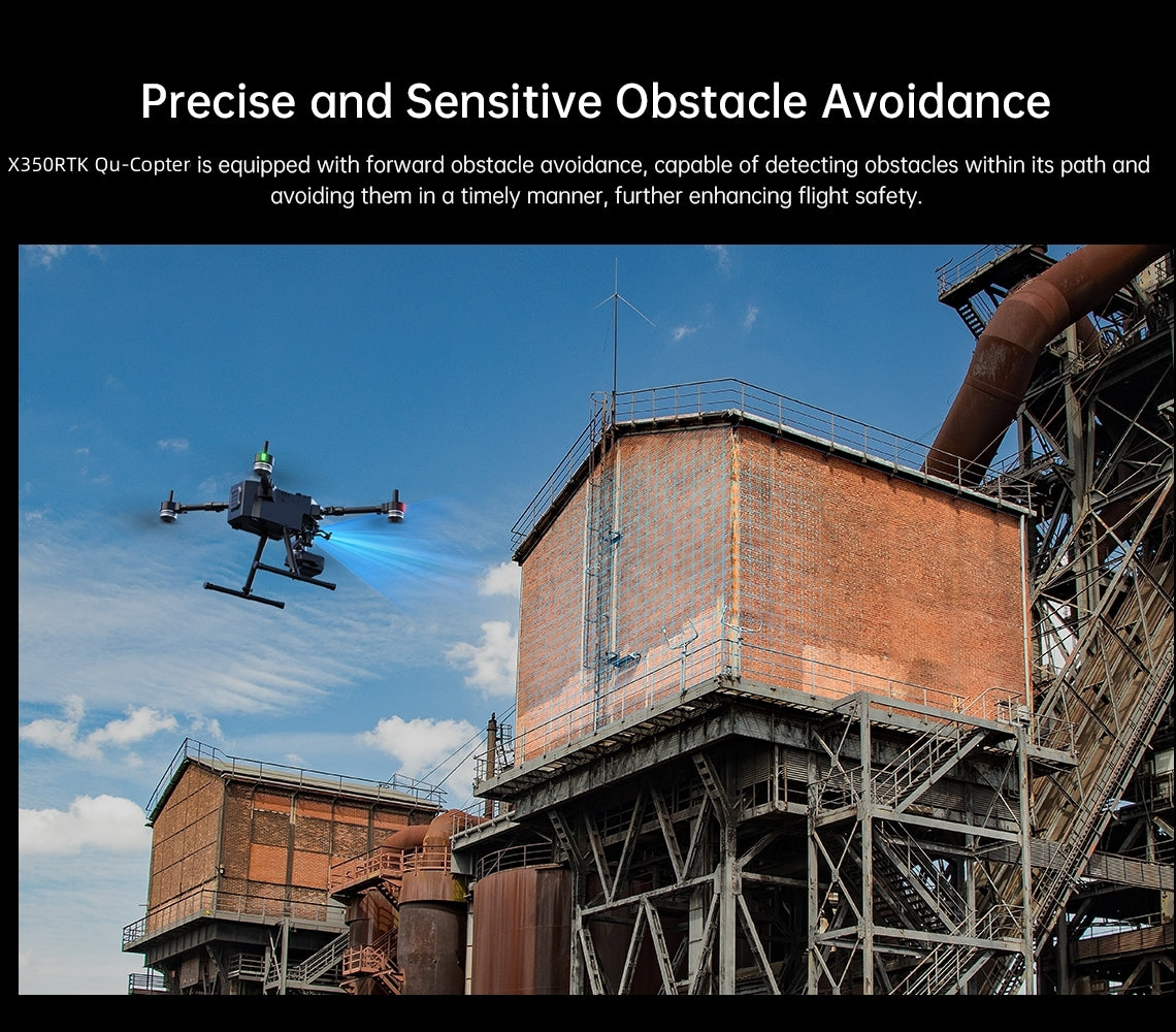 UnmannedRC X350RTK Qu-copter for Aeiral Mapping and Inspection - Unmanned RC