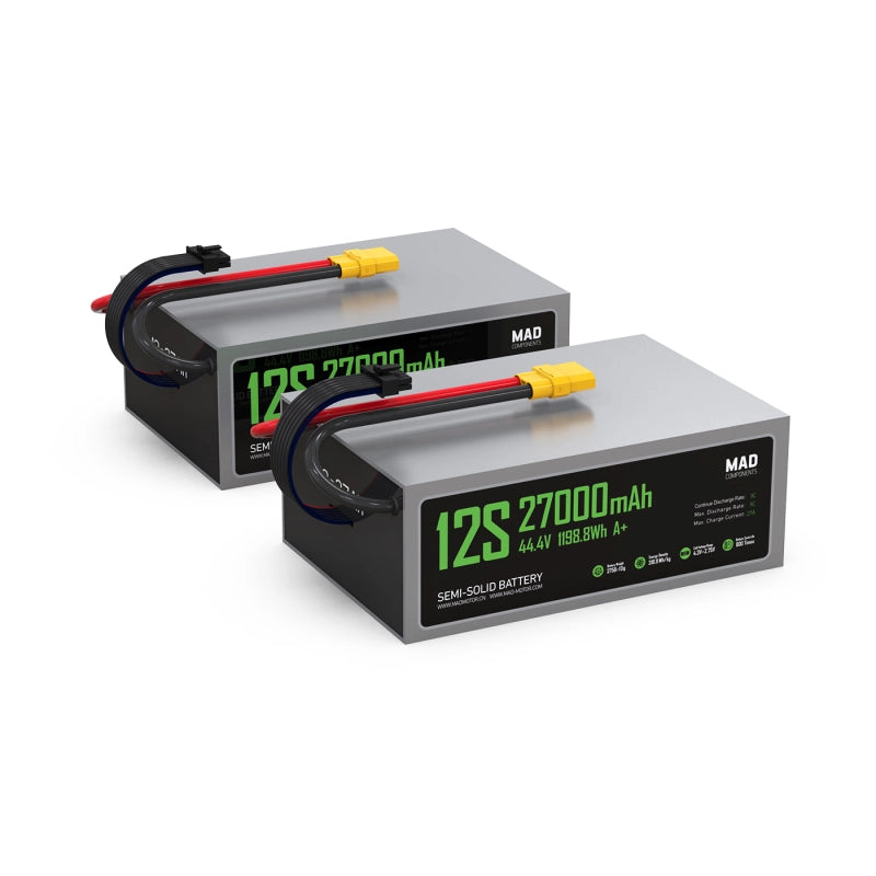 MAD 12S 27Ah A+ Drone Solid State Lithium-ion Battery - Unmanned RC