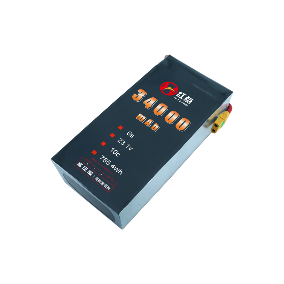 RED /Lithium-Polymer Battery/ 6S High energy density & HV 4.4V battery 23Ah~34Ah - Unmanned RC