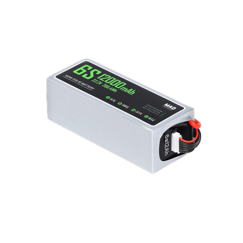 MAD 6S 12Ah Solid State Lithium-ion Battery - Unmanned RC