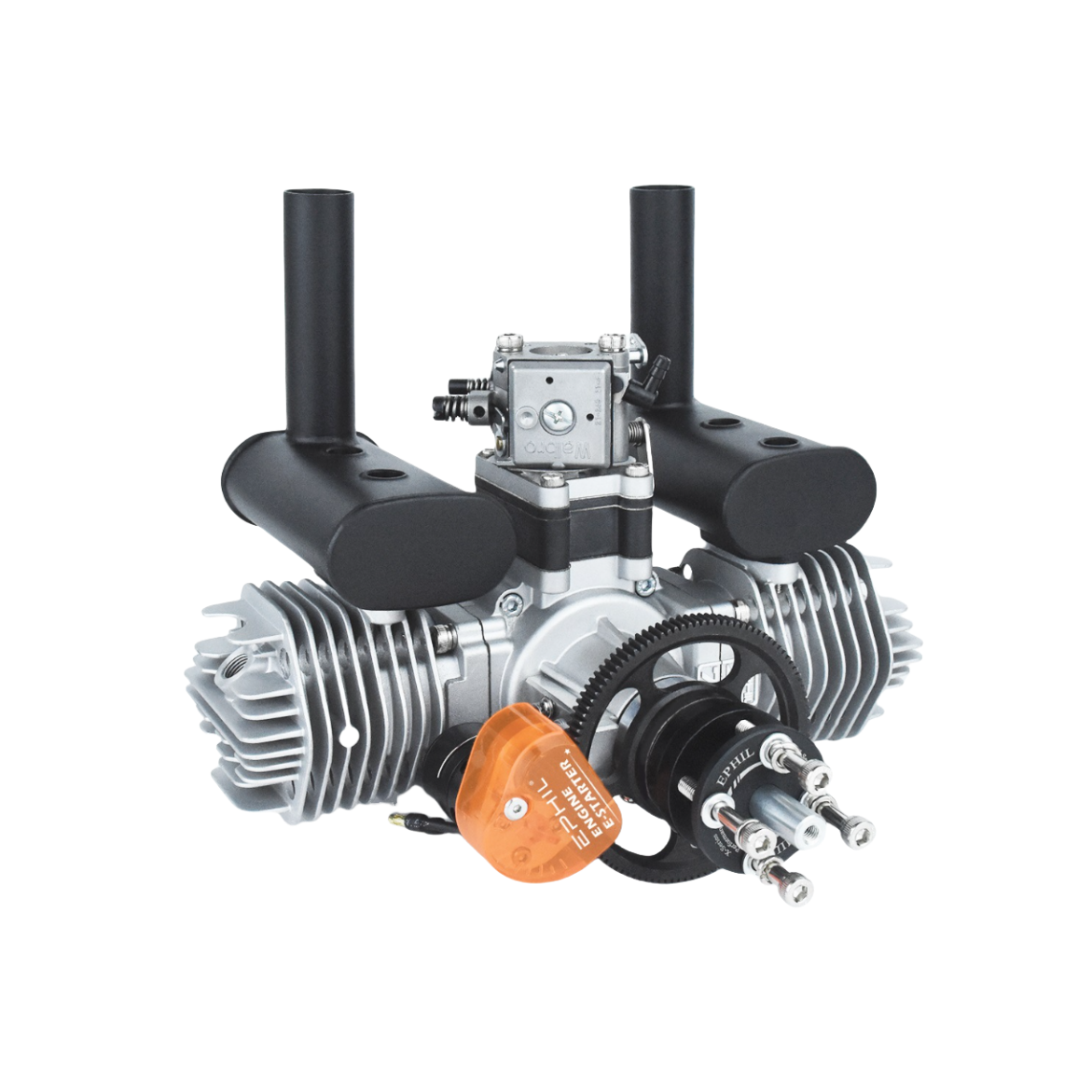 EPHIL X-Series 76cc-T Pro Gasoline Engine w/ E-Starter; Spark Plug & Electronic Ignition - Unmanned RC