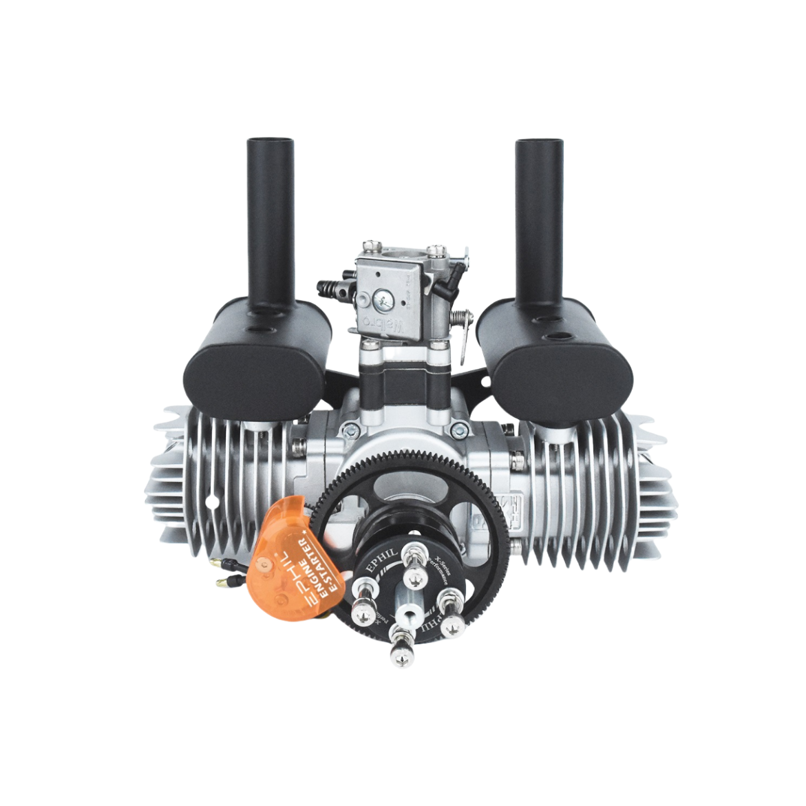 EPHIL X-Series 76cc-T Pro Gasoline Engine w/ E-Starter; Spark Plug & Electronic Ignition - Unmanned RC