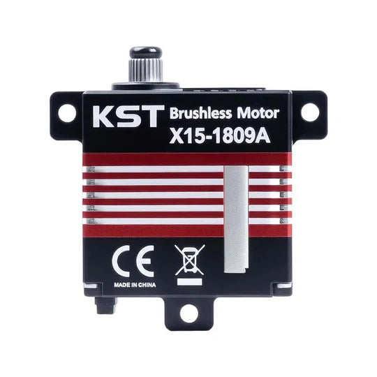 KST X15-1809A Brushless Metal Gear Mini Servo 24Kgf.cm 0.07sec/60° for RC Planes - Unmanned RC