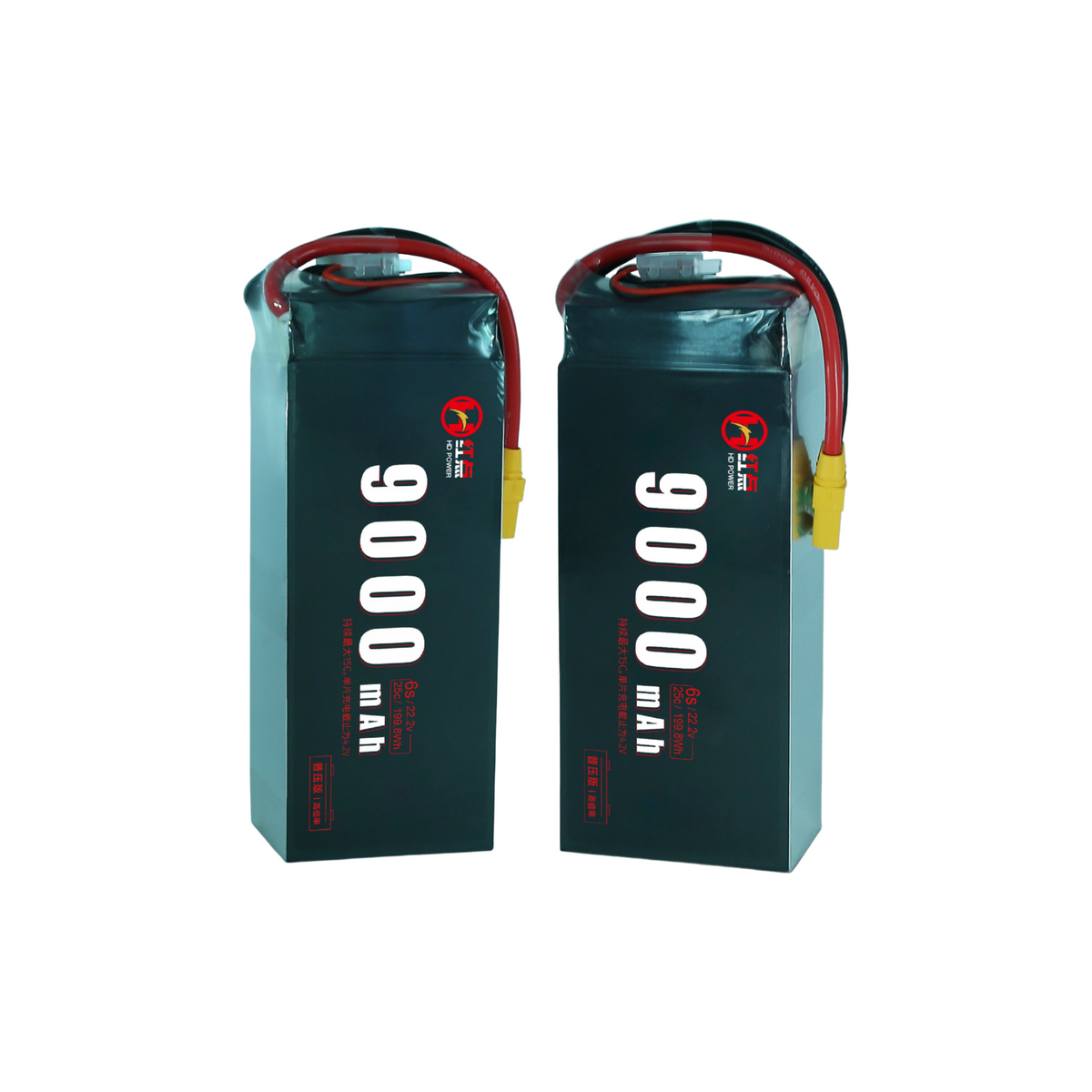 RED /Lithium-Polymer Battery/ 6S/12S/14S 25C High rate battery 9Ah/10Ah - Unmanned RC