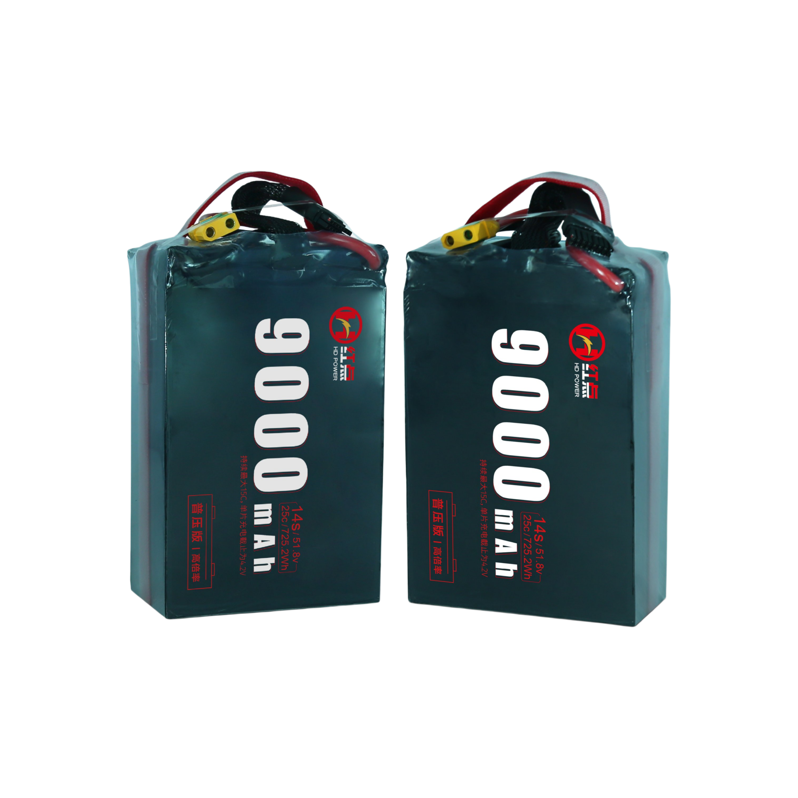 RED /Lithium-Polymer Battery/ 6S/12S/14S 25C High rate battery 9Ah/10Ah - Unmanned RC