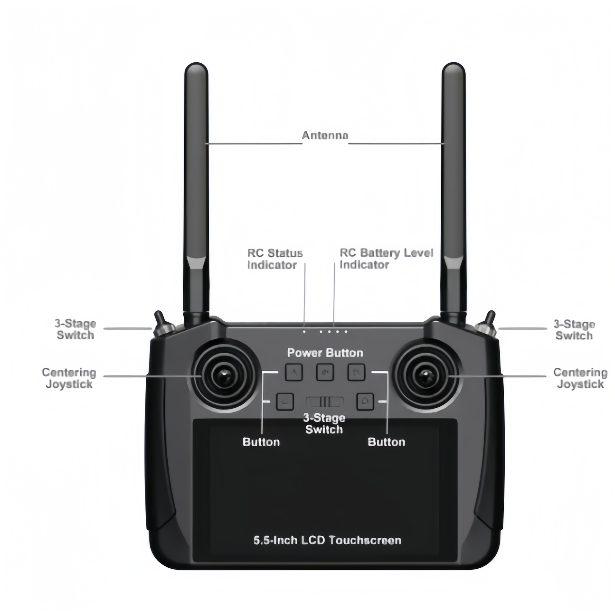 SIYI MK15 Mini HD Handheld Ground Station Enterprise Smart Controller - Unmanned RC