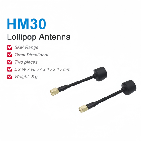 SIYI Lollipop Antenna 5 GHz for UniRC 7 Pro MK15 HM30 MK32 Air Unit - Unmanned RC