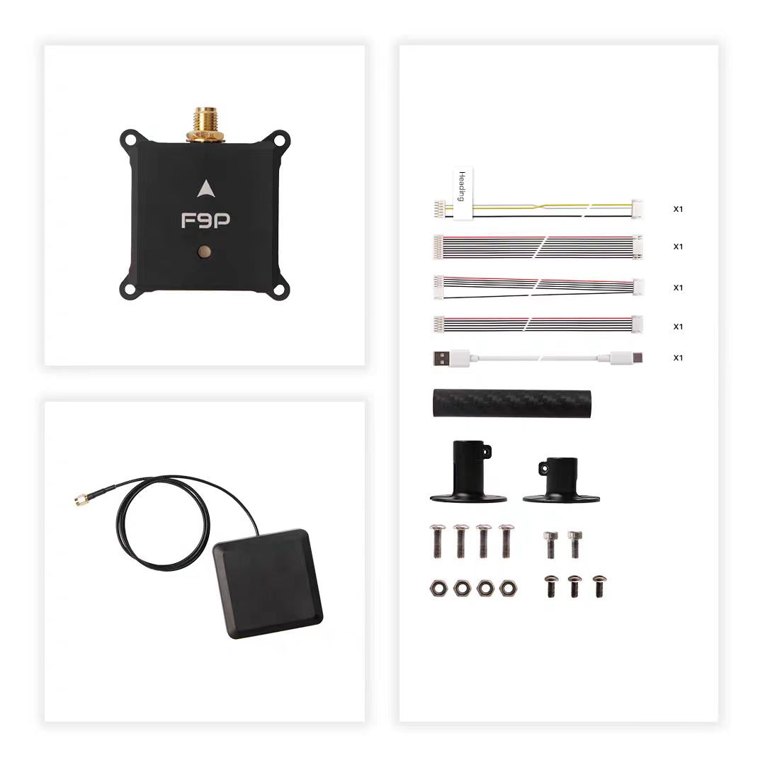H-RTK NEO-F9P w/ Vertical Array Patch Antenna - Unmanned RC