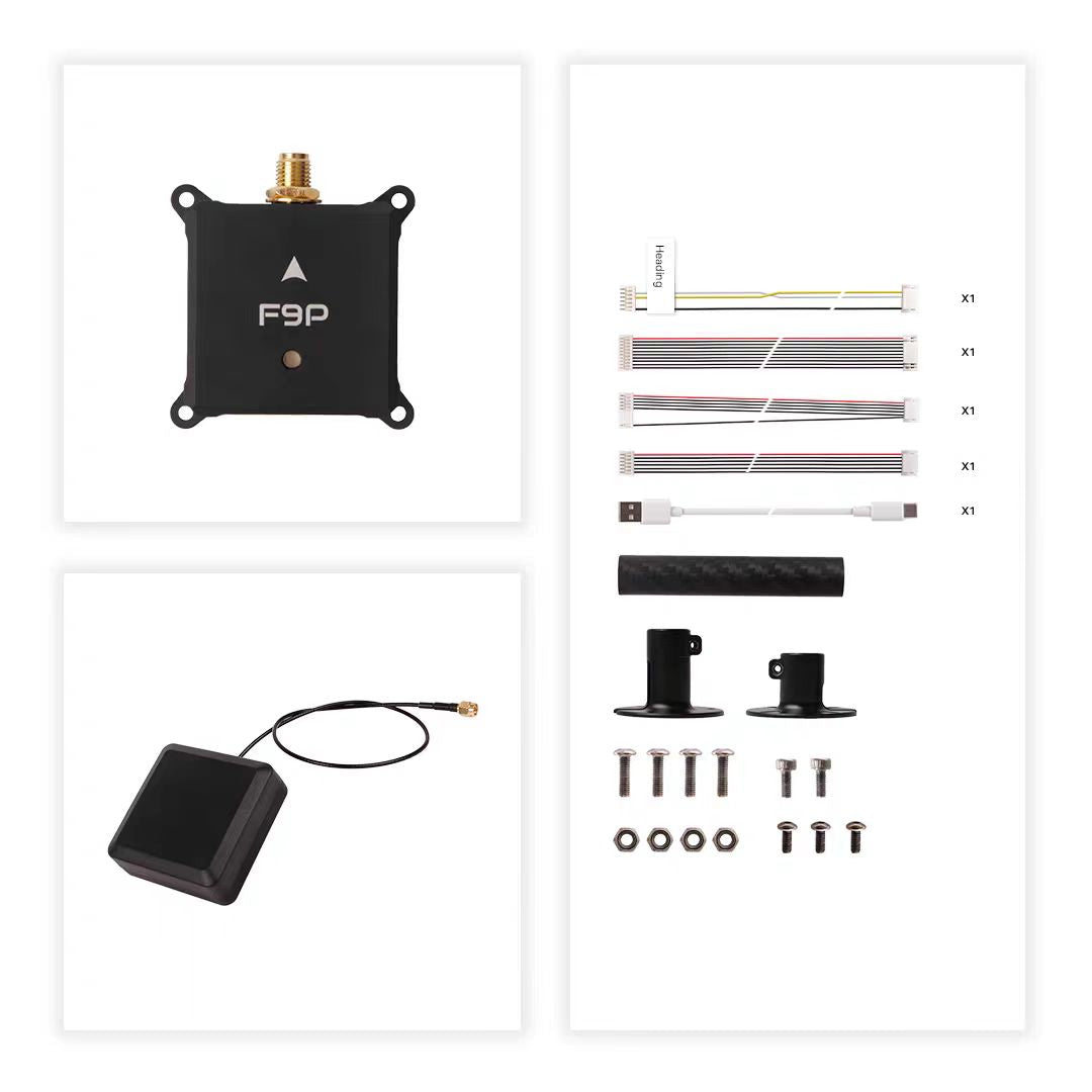 H-RTK NEO-F9P w/ Vertical Array Patch Antenna - Unmanned RC