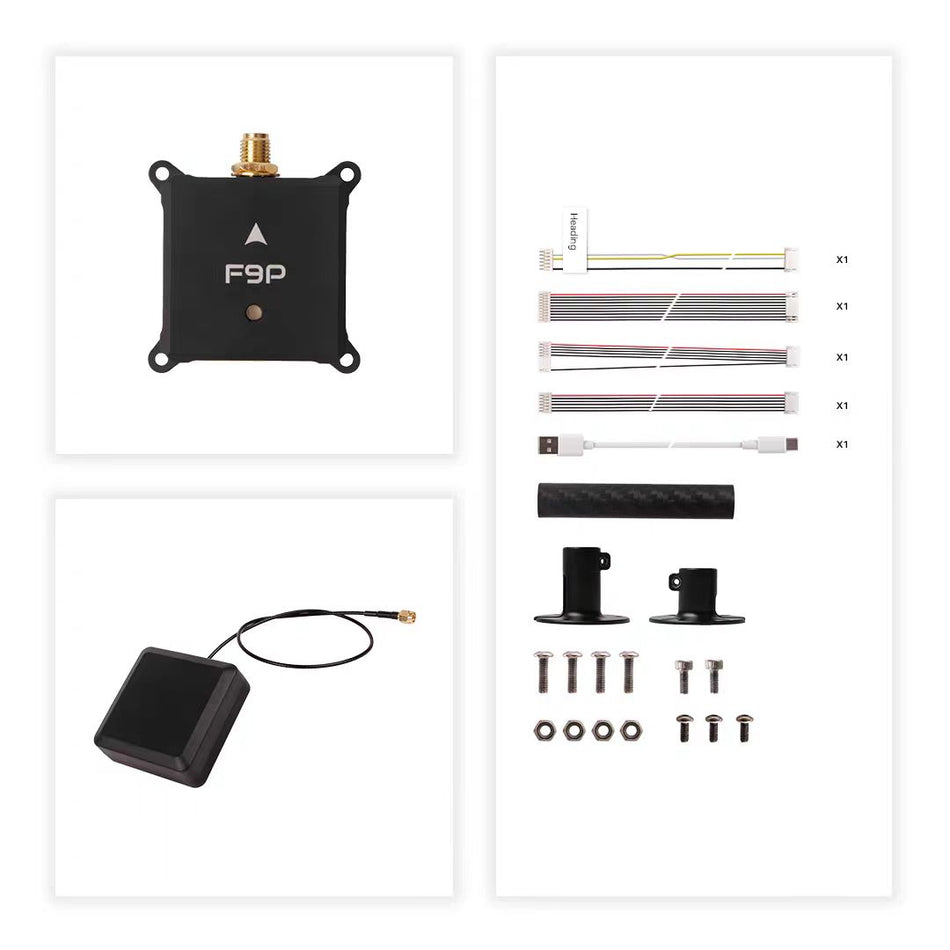 H-RTK NEO-F9P w/ Vertical Array Patch Antenna - Unmanned RC