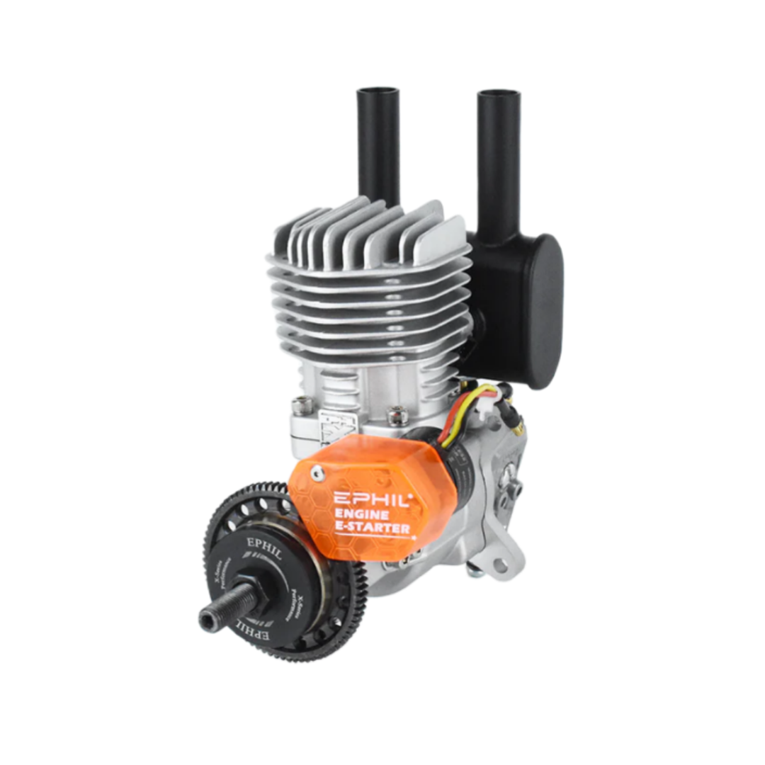 EPHIL X-Series 20cc-R Pro Gasoline Engine w/ E-Starter; Spark Plug & Electronic Ignition - Unmanned RC