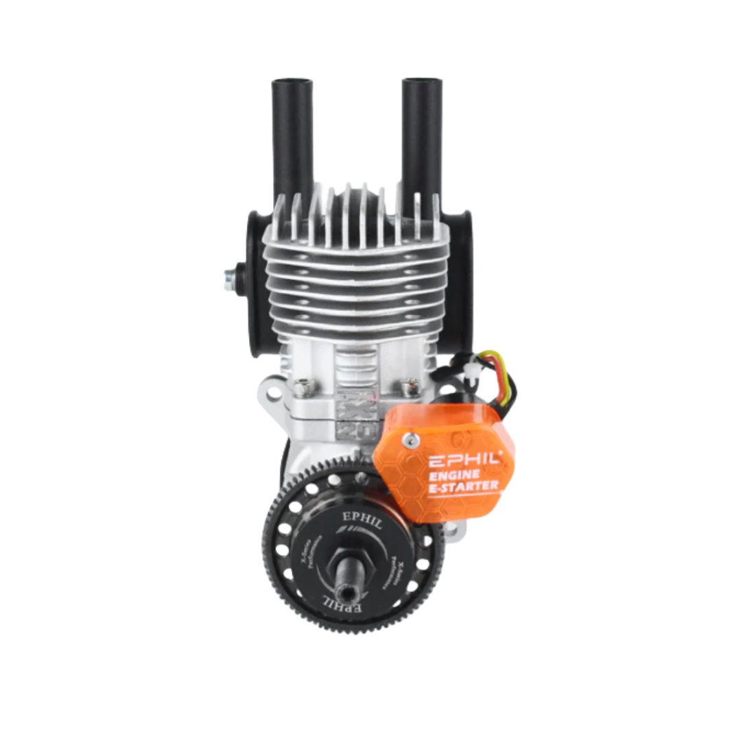 EPHIL X-Series 20cc-R Pro Gasoline Engine w/ E-Starter; Spark Plug & Electronic Ignition - Unmanned RC