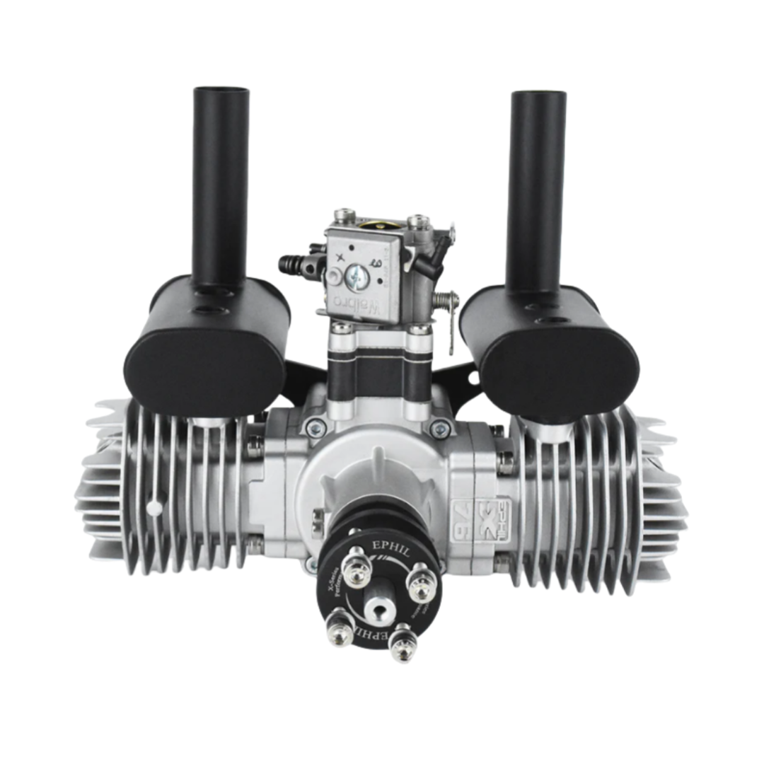 EPHIL X-Series 76cc-T Gasoline Engine w/ Spark Plugs & Electronic Ignition - Unmanned RC