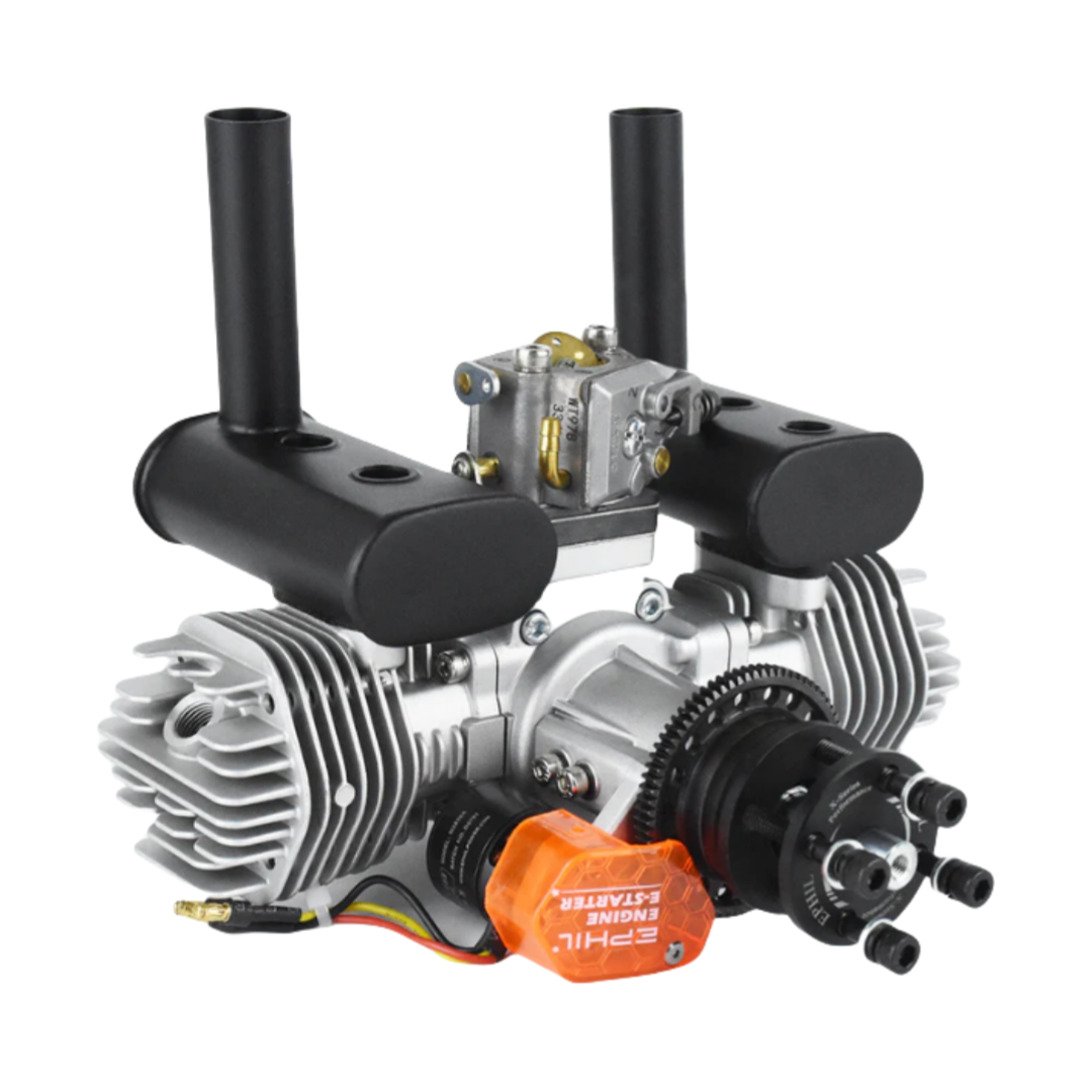 EPHIL X-Series 40cc-T Pro Gasoline Engine w/ E-Starter; Spark Plugs & Electronic Ignition - Unmanned RC