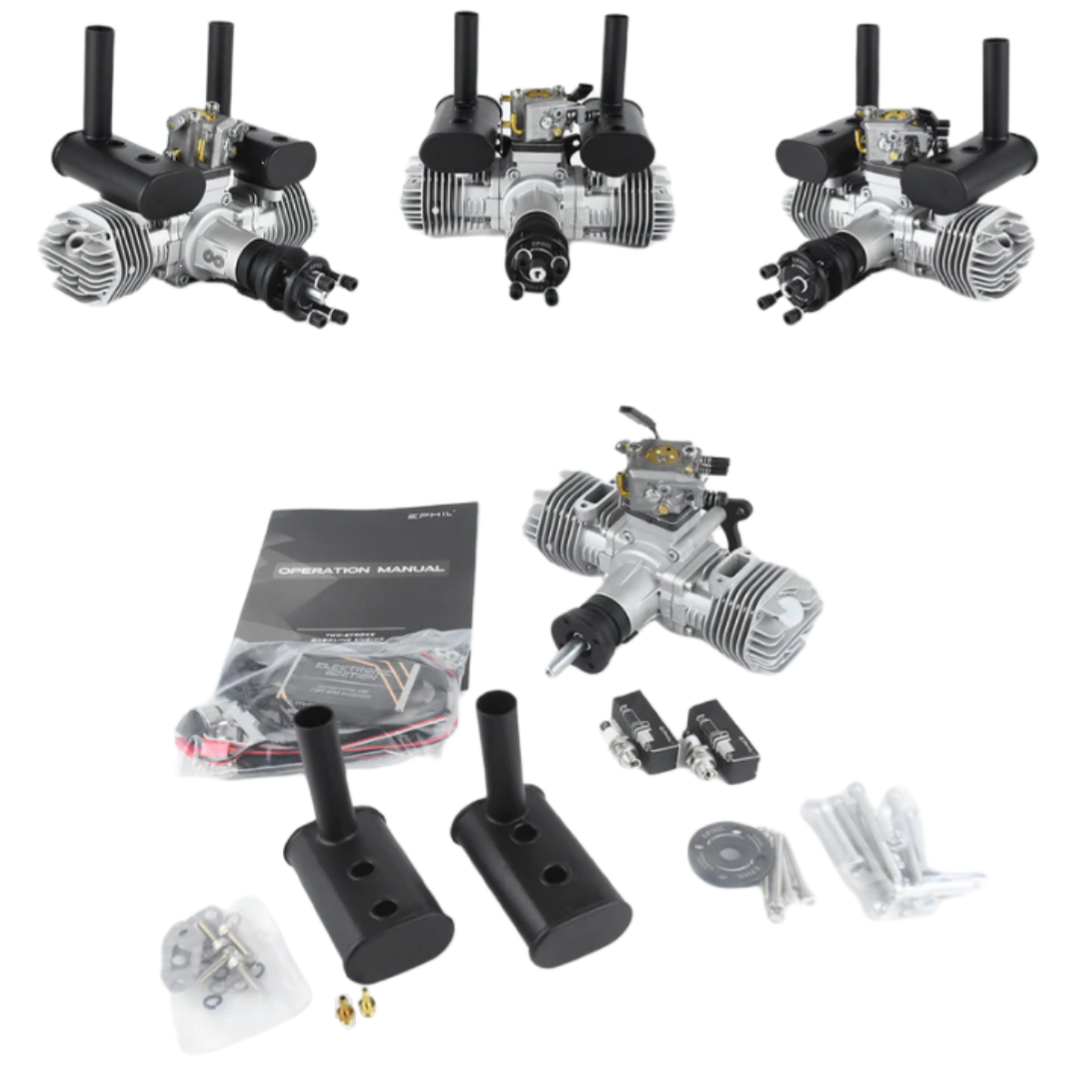 EPHIL X-Series 40cc-T Gasoline Engine w/ Spark Plugs & Electronic Ignition - Unmanned RC