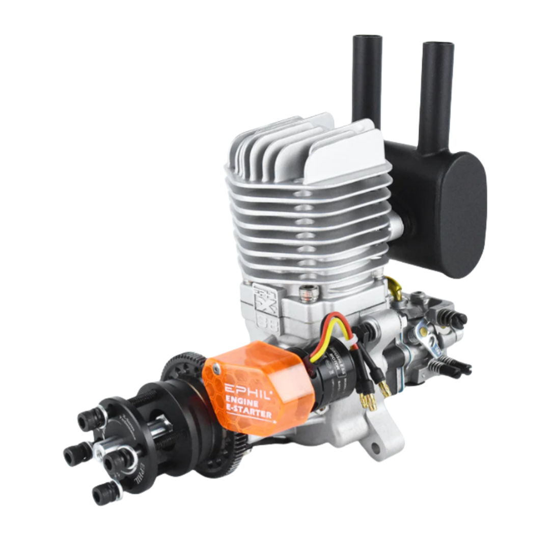 EPHIL X-Series 38cc-R Pro Gasoline Engine w/ E-Starter; Spark Plug & Electronic Ignition - Unmanned RC