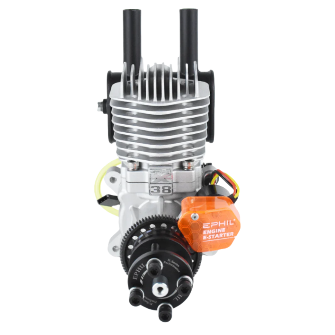 EPHIL X-Series 38cc-R Pro Gasoline Engine w/ E-Starter; Spark Plug & Electronic Ignition - Unmanned RC