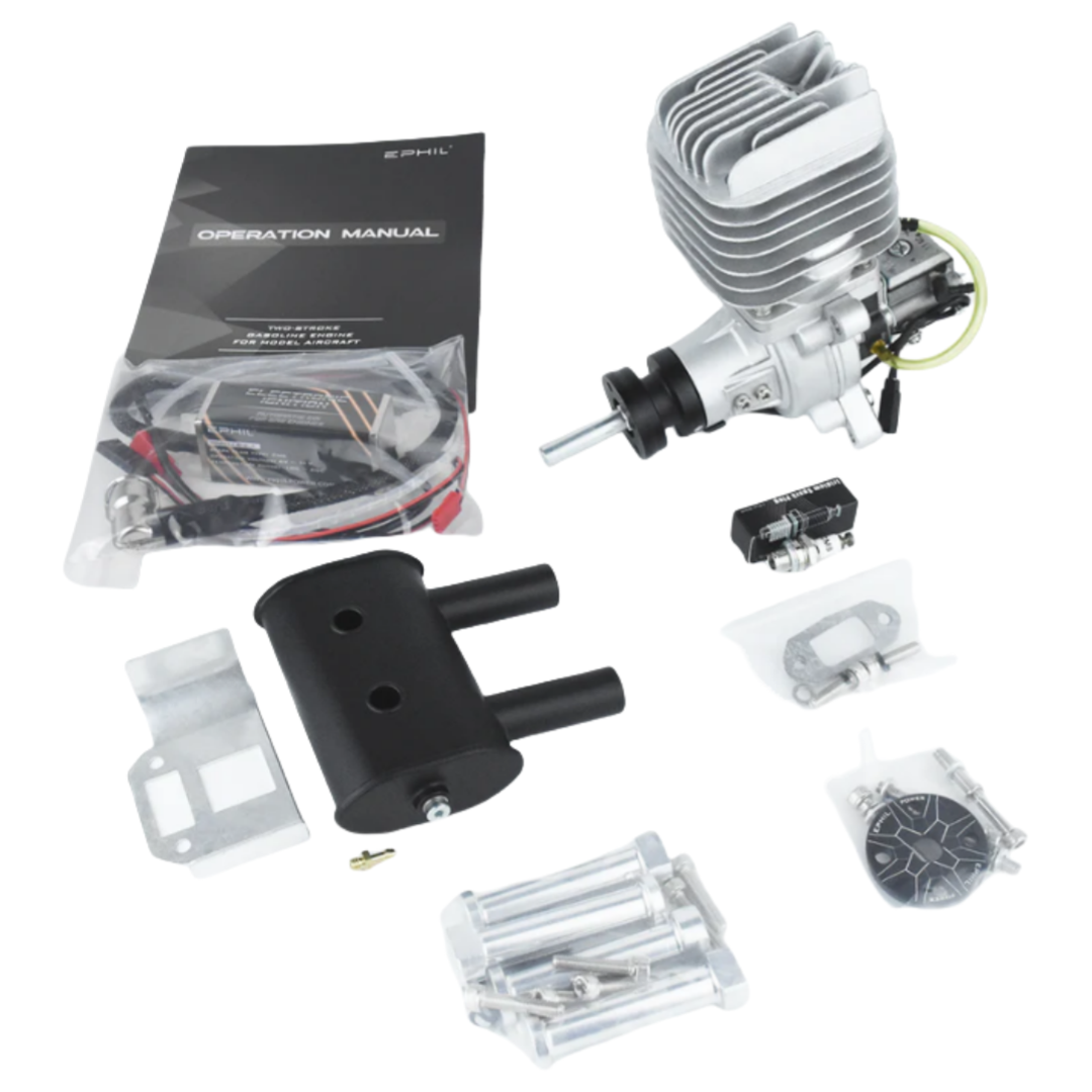 EPHIL  60cc-R Gasoline Engine w/ Spark Plug & Electronic Ignition - Unmanned RC