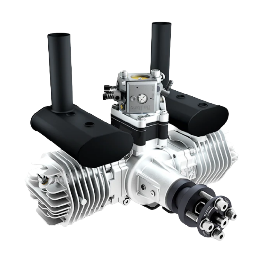 EPHIL XG-Series 76cc-T Glow Gasoline Engine w/ Glow Plugs & Ignition - Unmanned RC