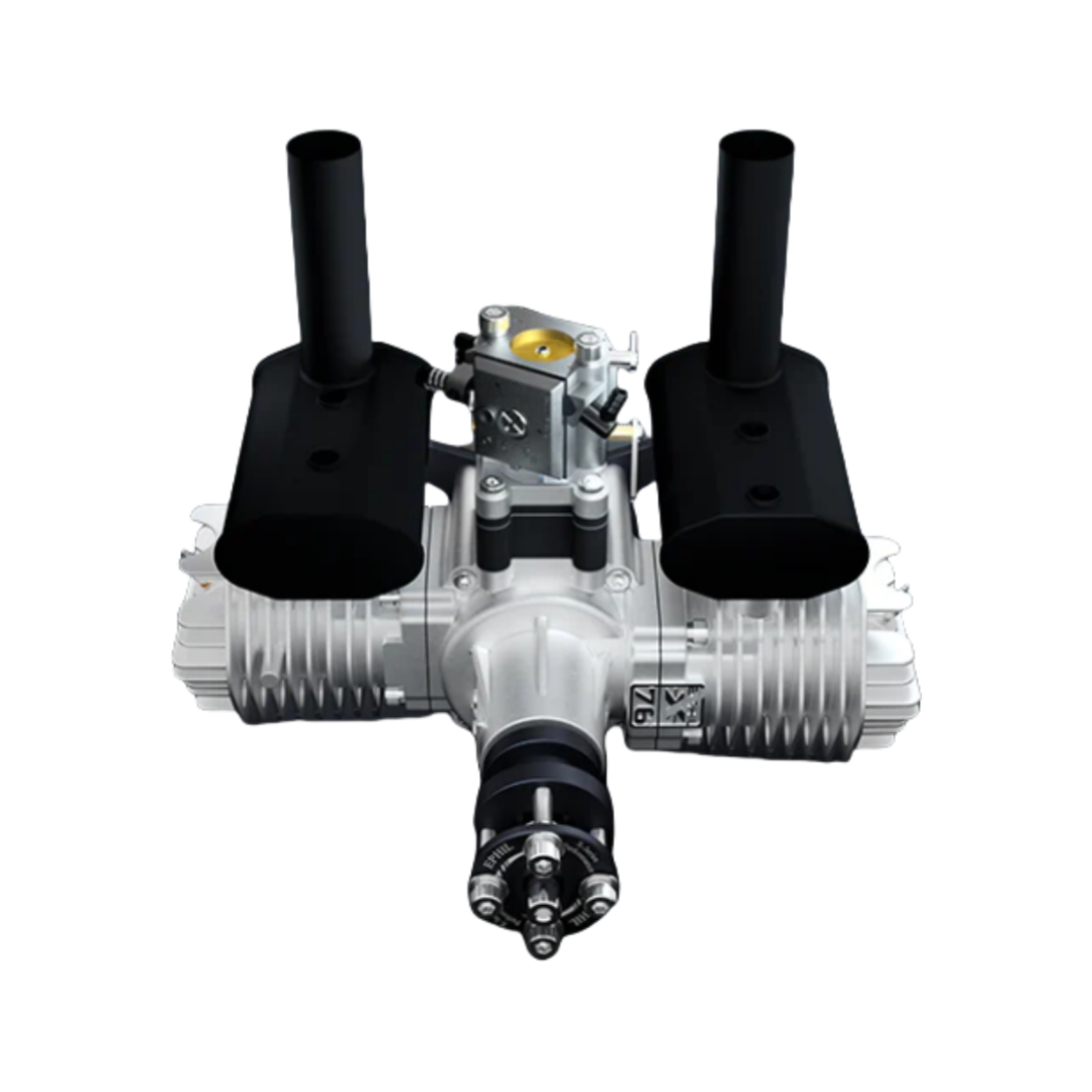 EPHIL XG-Series 76cc-T Glow Gasoline Engine w/ Glow Plugs & Ignition - Unmanned RC