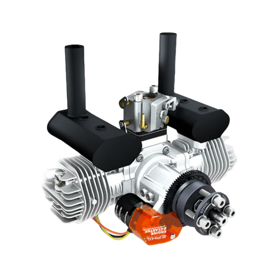 EPHIL XG-Series 40cc-T Pro Glow Gasoline Engine w/ E-Starter;Glow Plugs & Ignition - Unmanned RC