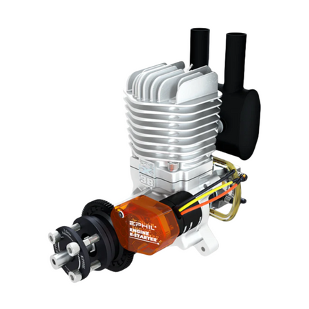 EPHIL XG-Series 38cc-R Pro Glow Gasoline Engine w/ E-Starter;Glow Plug & Ignition - Unmanned RC