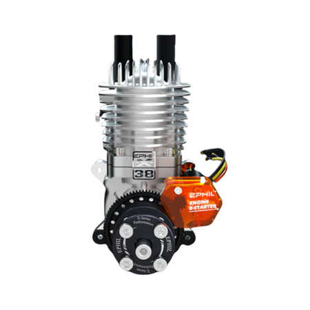 EPHIL XG-Series 38cc-R Pro Glow Gasoline Engine w/ E-Starter;Glow Plug & Ignition - Unmanned RC