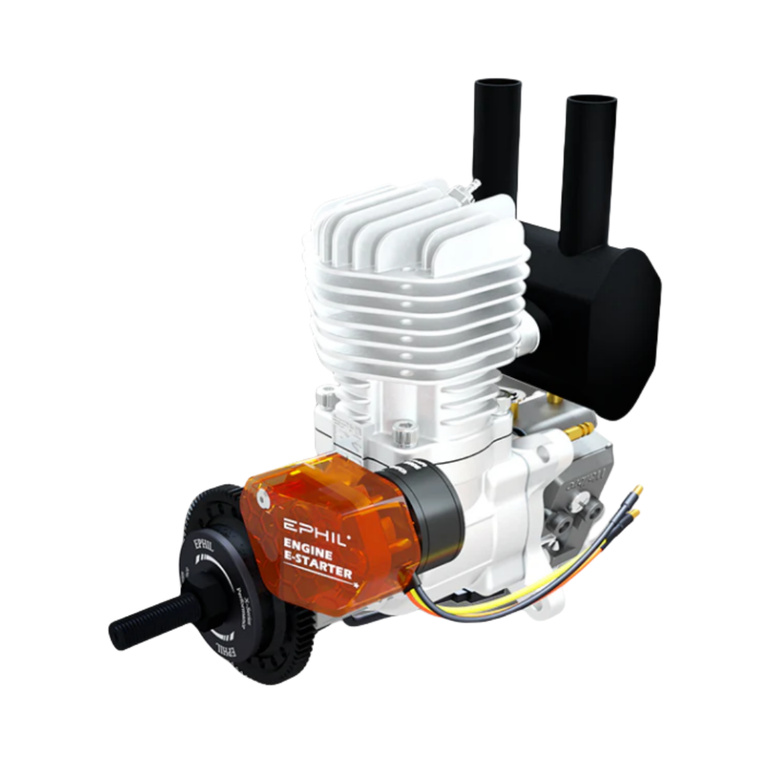 EPHIL XG-Series 20cc-R Pro Glow Gasoline Engine w/ E-Starter;Glow Plug & Ignition - Unmanned RC