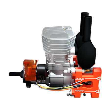 EPHIL XG-Series 20cc-R Pro Glow Gasoline Engine w/ E-Starter;Glow Plug & Ignition - Unmanned RC