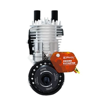 EPHIL XG-Series 20cc-R Pro Glow Gasoline Engine w/ E-Starter;Glow Plug & Ignition - Unmanned RC