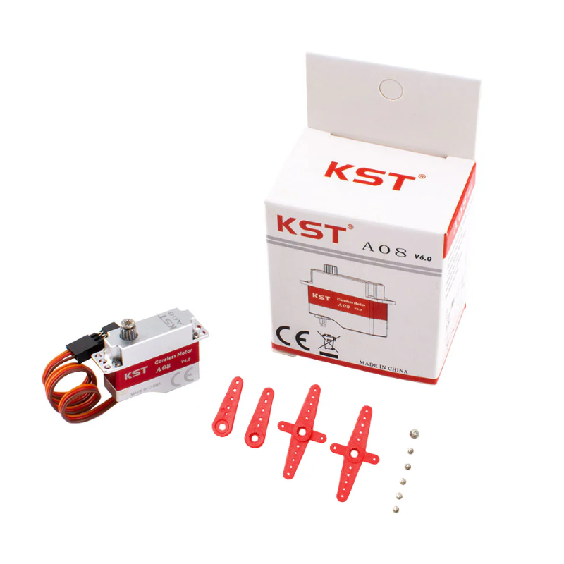 KST A08 V6.0 Coreless Metal Gear HV Micro Servo 3.2Kgf.cm 0.09sec for Glider DLG - Unmanned RC