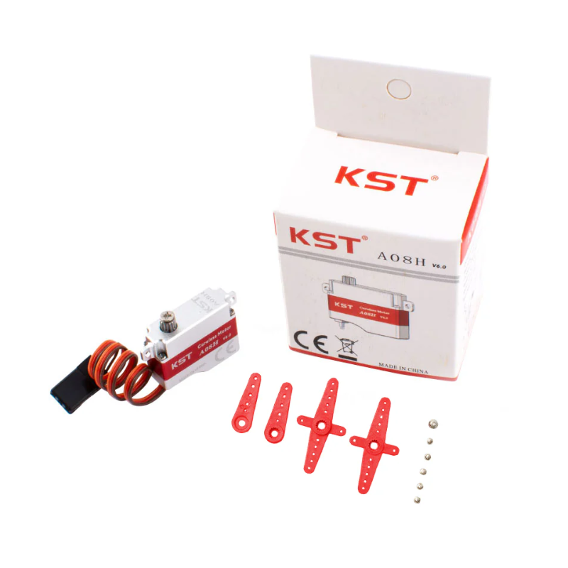 KST A08H V6.0 Coreless Metal Gear HV Micro Servo 3.2Kgf.cm 0.09sec for Glider DLG - Unmanned RC