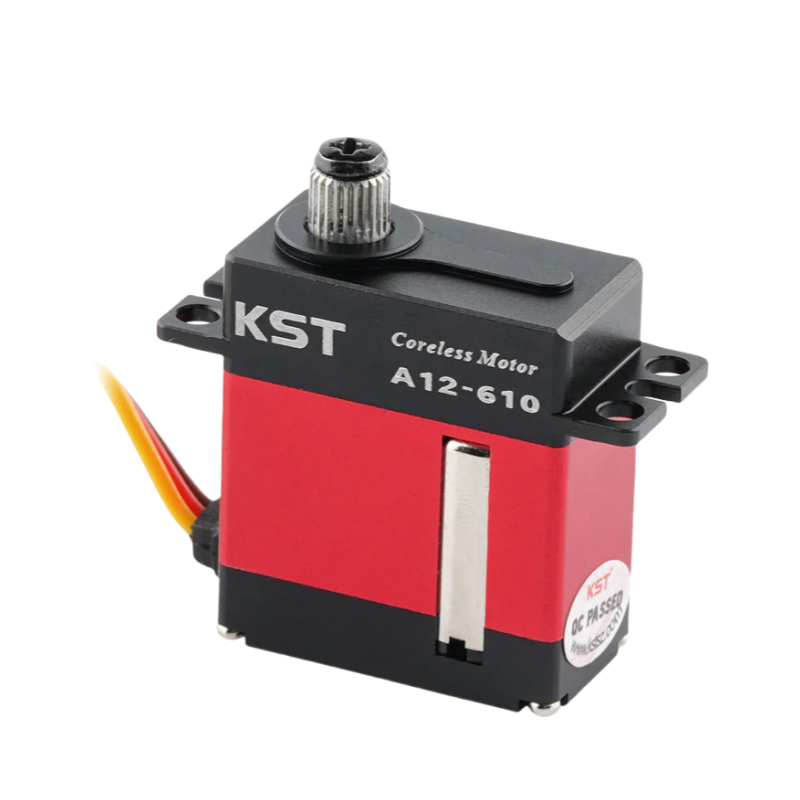 KST A12-610 V8.0 HV Mini Servo 9kg 0.10sec/60degree with Soft Start for Glider Wing - Unmanned RC