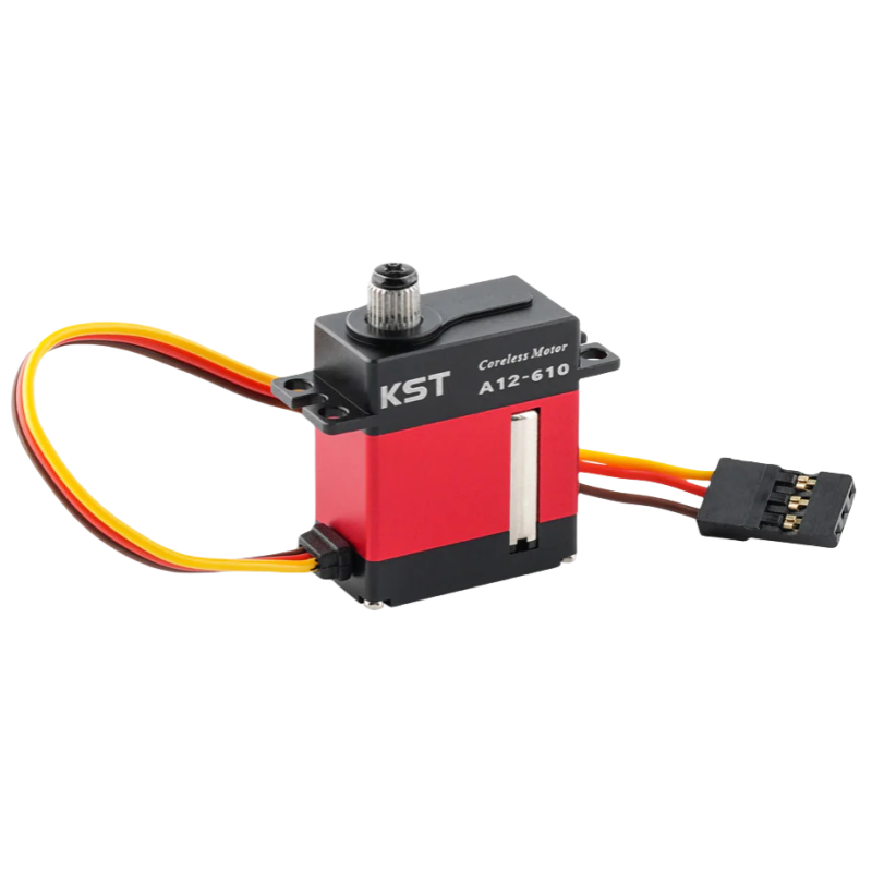 KST A12-610 V8.0 HV Mini Servo 9kg 0.10sec/60degree with Soft Start for Glider Wing - Unmanned RC