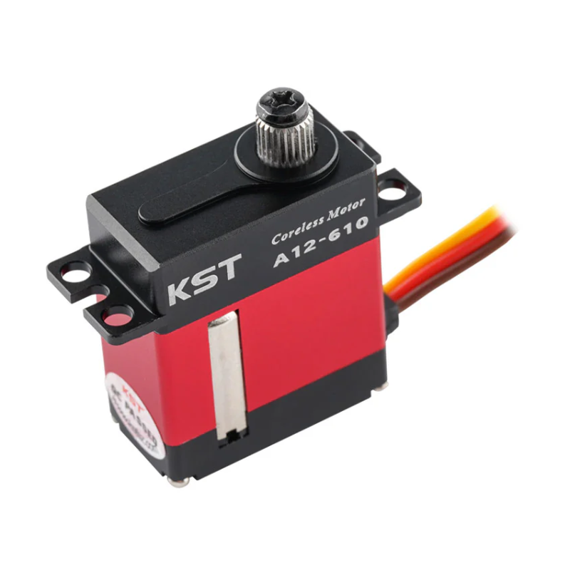 KST A12-610 V8.0 HV Mini Servo 9kg 0.10sec/60degree with Soft Start for Glider Wing - Unmanned RC
