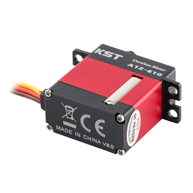KST A12-610 V8.0 HV Mini Servo 9kg 0.10sec/60degree with Soft Start for Glider Wing - Unmanned RC