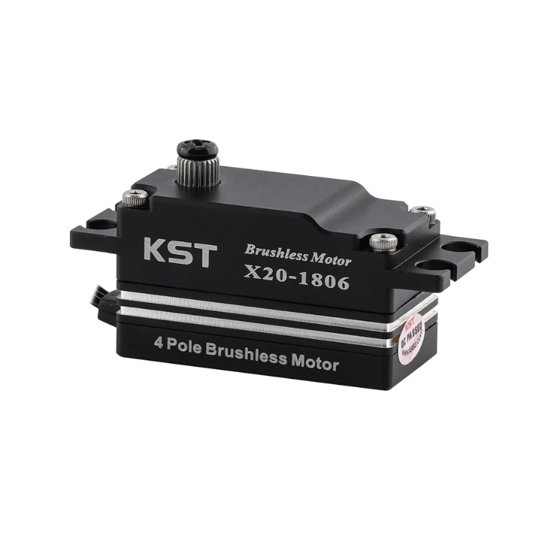 KST X20-1806 Brushless Low-profile Servo 18Kgf.cm 0.06sec for 1:10 Scale On-road Touring and Drift Cars, 1:10 Scale Off-road Buggies, Aerobatic Airplanes and Jets - Unmanned RC