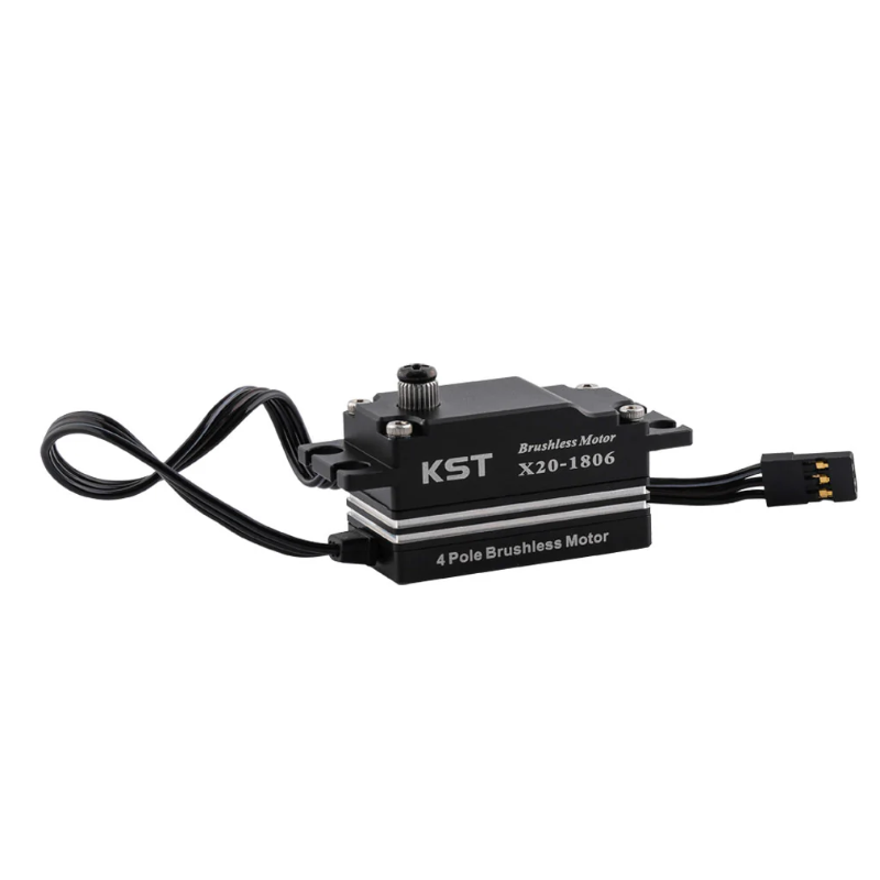 KST X20-1806 Brushless Low-profile Servo 18Kgf.cm 0.06sec for 1:10 Scale On-road Touring and Drift Cars, 1:10 Scale Off-road Buggies, Aerobatic Airplanes and Jets - Unmanned RC