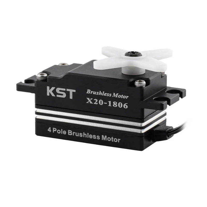 KST X20-1806 Brushless Low-profile Servo 18Kgf.cm 0.06sec for 1:10 Scale On-road Touring and Drift Cars, 1:10 Scale Off-road Buggies, Aerobatic Airplanes and Jets - Unmanned RC