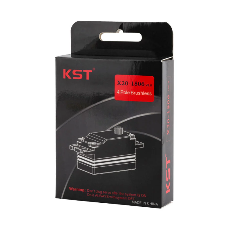 KST X20-1806 Brushless Low-profile Servo 18Kgf.cm 0.06sec for 1:10 Scale On-road Touring and Drift Cars, 1:10 Scale Off-road Buggies, Aerobatic Airplanes and Jets - Unmanned RC