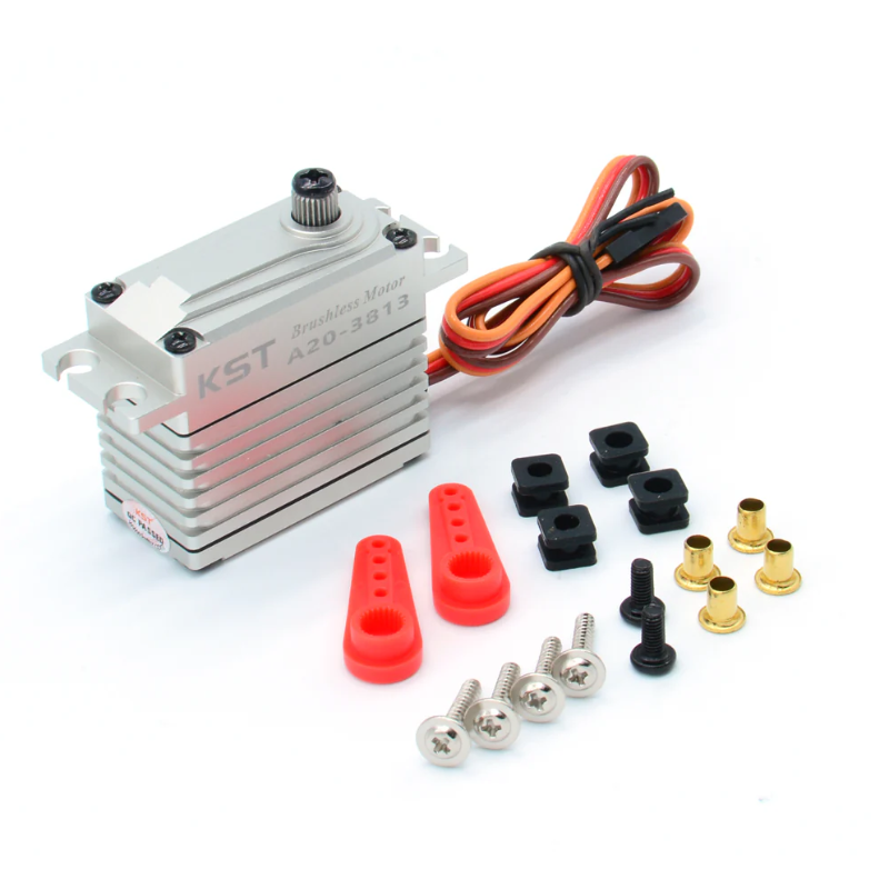 KST A20-3813 V8.0 Brushless HV Phosphor Bronze & Hardened Steel Gear Servo 43Kgf.cm 0.12sec/60degree - Unmanned RC