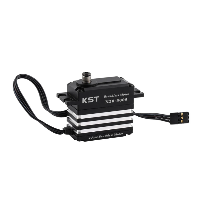 KST X20-3005 Brushless Standard Servo 32Kgf.cm 0.047sec for 1:8 & 1:10 Scale On-road or Off-road RC Race Cars, Aerobatic Airplanes and Jets - Unmanned RC