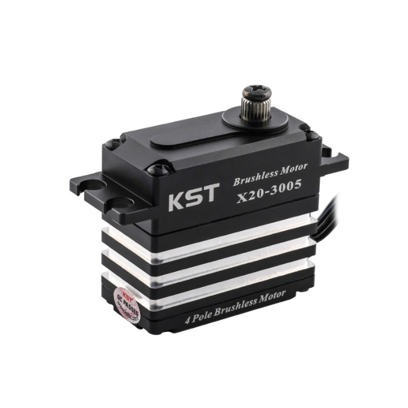 KST X20-3005 Brushless Standard Servo 32Kgf.cm 0.047sec for 1:8 & 1:10 Scale On-road or Off-road RC Race Cars, Aerobatic Airplanes and Jets - Unmanned RC