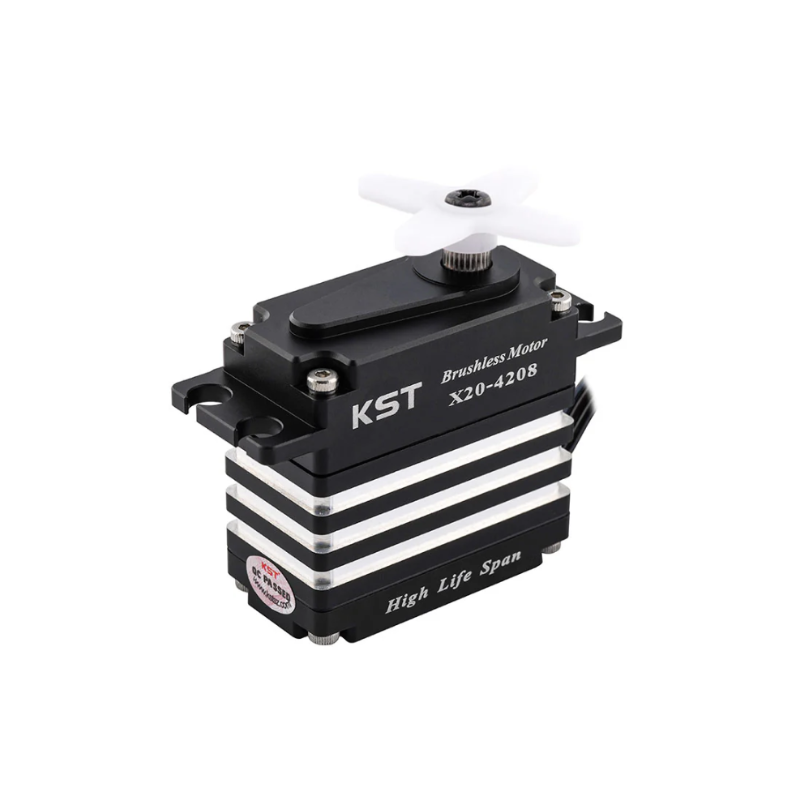 KST X20-4208 Brushless Contactless 6BB HLS Standard Servo 46Kgf.cm 0.07sec for 1:7 & 1:8 Scale On-road or Off-road RC Race Cars, Aerobatic Airplanes and Jets - Unmanned RC