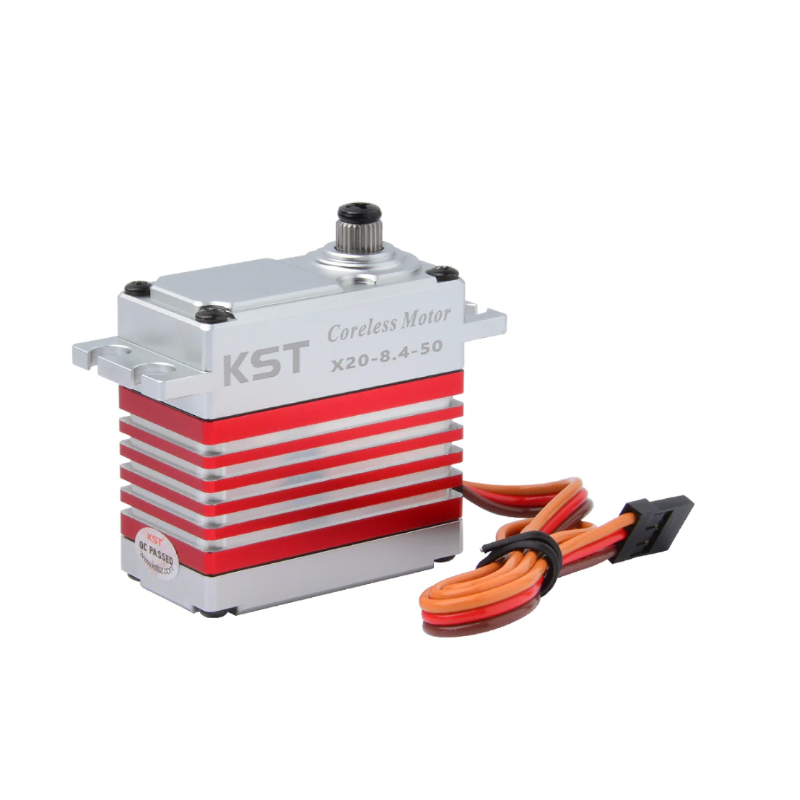 KST X20-8.4-50 V8.0 Brushless Metal Gear Digital Servo 45Kgf.cm 0.15sec for Large Scale RC Plane, 1/8 & 1/10 On-road & Off-road RC Car - Unmanned RC