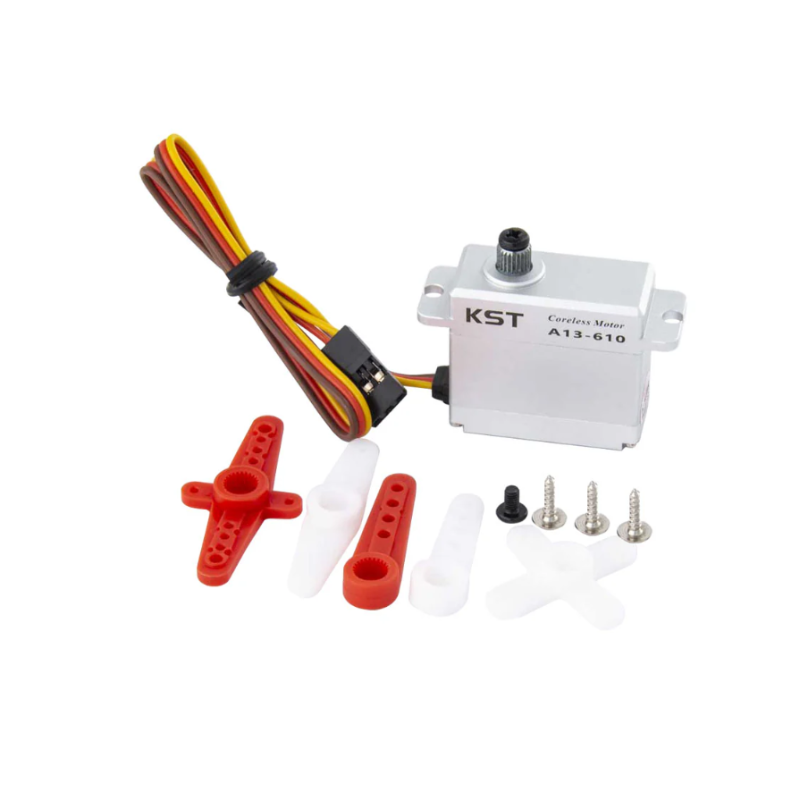 KST A13-610 Coreless Metal Gear HV Mini Servo 9kg.cm 0.10sec for Glider Wing - Unmanned RC