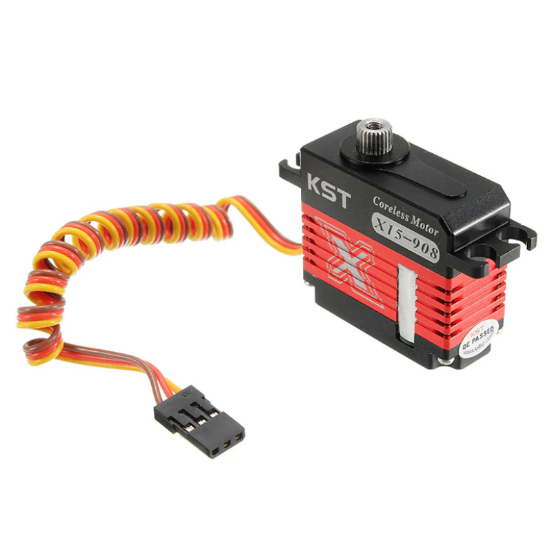KST X15-908 V8.0 HV Coreless Cyclic Mini Servo 9.2Kgf.cm 0.08sec for RC Helicopters & Airplane & Pancar - Unmanned RC