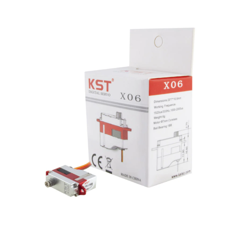 KST X06 V6.0 HV Digital Metal Gear Micro Servo 1.8Kgf.cm 0.07sec for RC Gliders - Unmanned RC