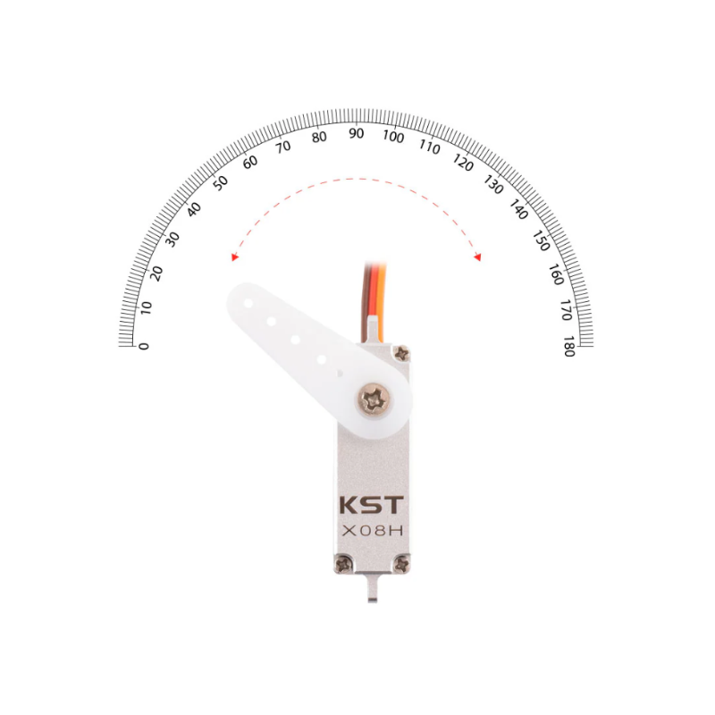 KST X08H V6.0 Metal Gear Digital Micro Servo 2.8Kgf.cm 0.09sec for RC Gliders - Unmanned RC